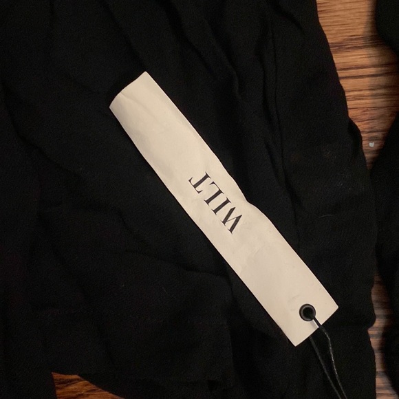 Wilt NWT Black Scarf Neck Blouse Size Extra Small - Picture 6 of 7